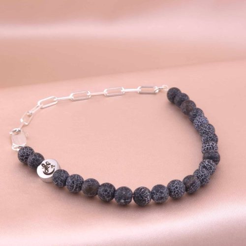 Bracelet en Agate noire